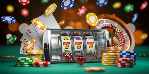 Habanero slot interface showing payline display, spin button, and win tracker on bos77
